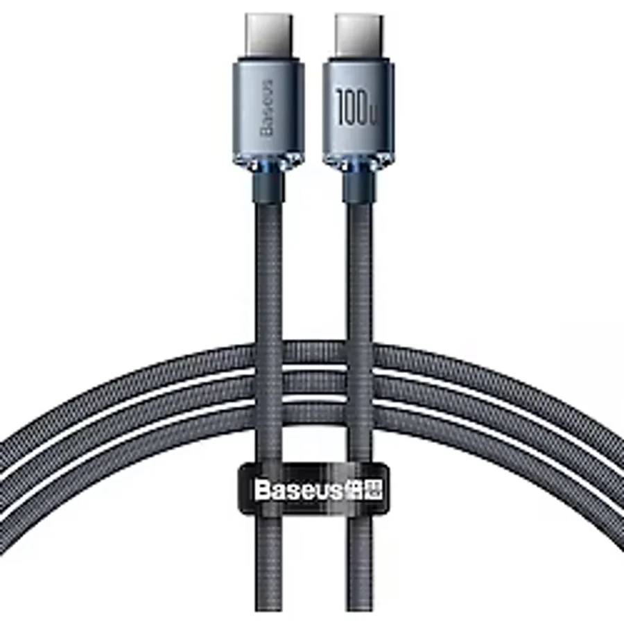 Baseus Crystal Shine 2 m 100 W Type-C to Type-C Hızlı Şarj Kablosu