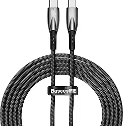 Baseus Glimmer Series 100 W Siyah 1 m Type-C to Type-C Hızlı Şarj Kablosu