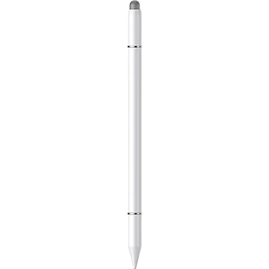Baseus Smooth III Stylus Non Magnetic Telefon,Tablet, Bilgisayarlar için Universal Pasif Tablet Kalem-Beyaz