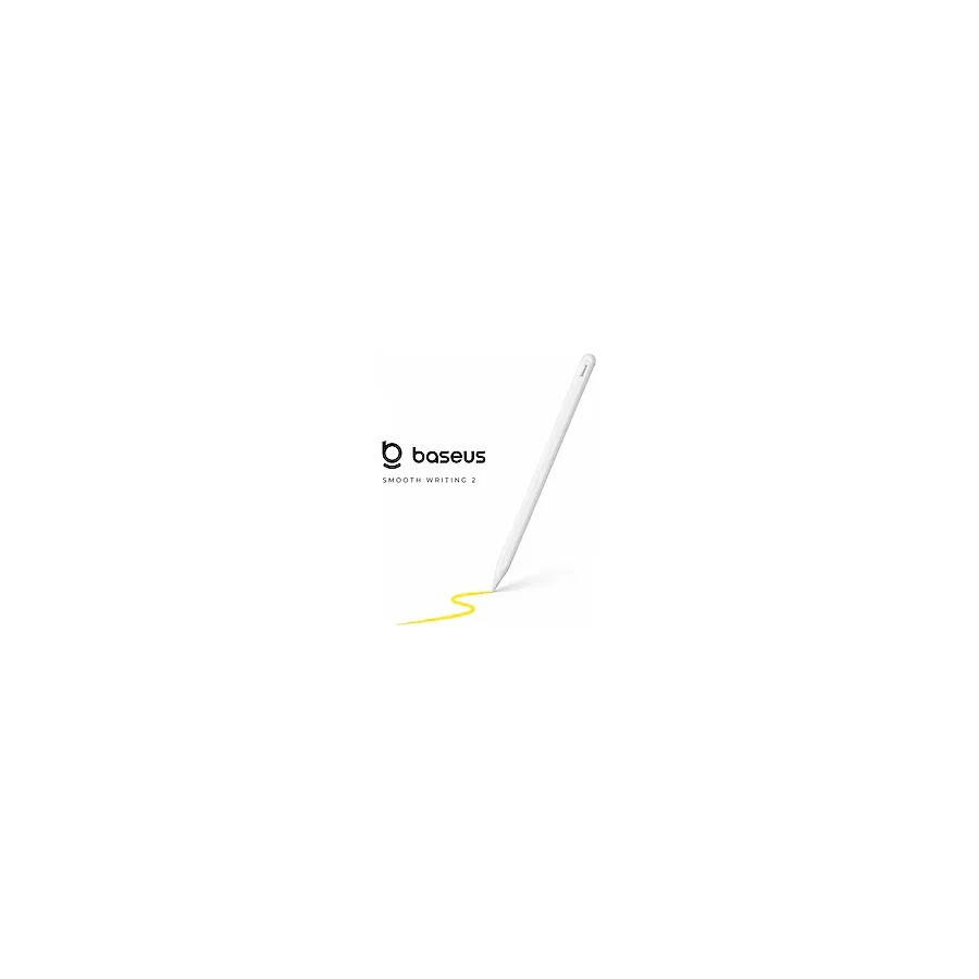 BASEUSONLINE Baseus Smooth Writing 2 Wireless Manyetik Kablosuz Şarjlı iPad Stylus Dokunmatik Kalem Palm Rejection Avuç Içi Reddi Eğim Hassasiyetli Çizim Yazı Kalemi - Beyaz