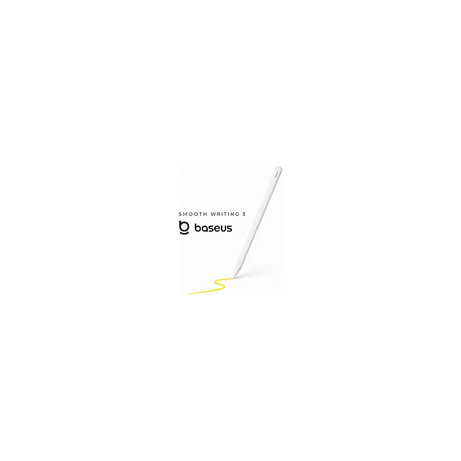 BASEUSONLINE Baseus Smooth Writing 3 Avuç Içi Redli Eğim Hassasiyetli Manyetik Kablosuz Şarjlı iPad Dokunmatik Kalem - Beyaz