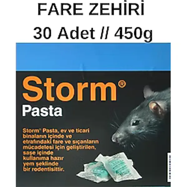 BASF Storm Pasta 30 Adet 450 gr Fare Ve Sıçan Yemi / Zehiri / Ilacı