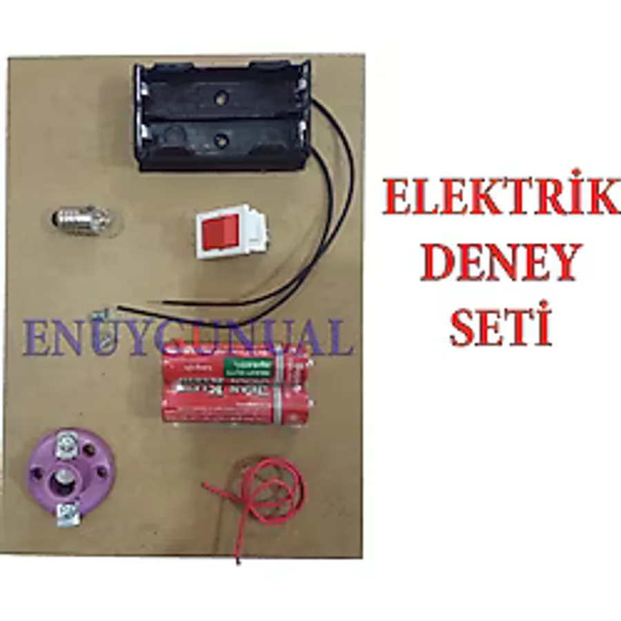 Basit Elektrik Deney Seti (Seri - Paralel Lamba Deneyi)