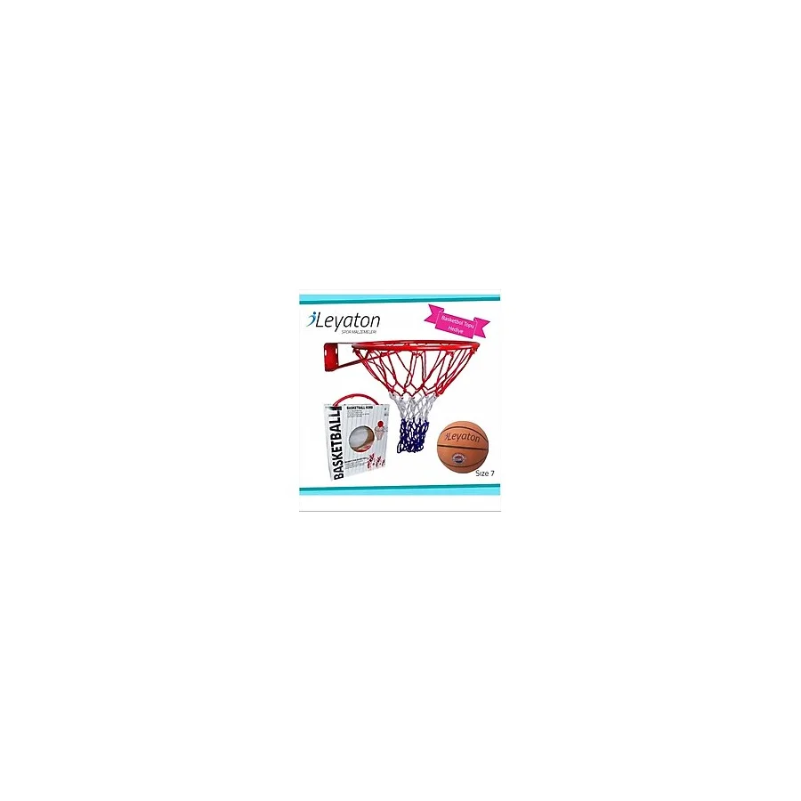 Basketbol Pota Çemberi Fileli 18 Mm + Top Hediye