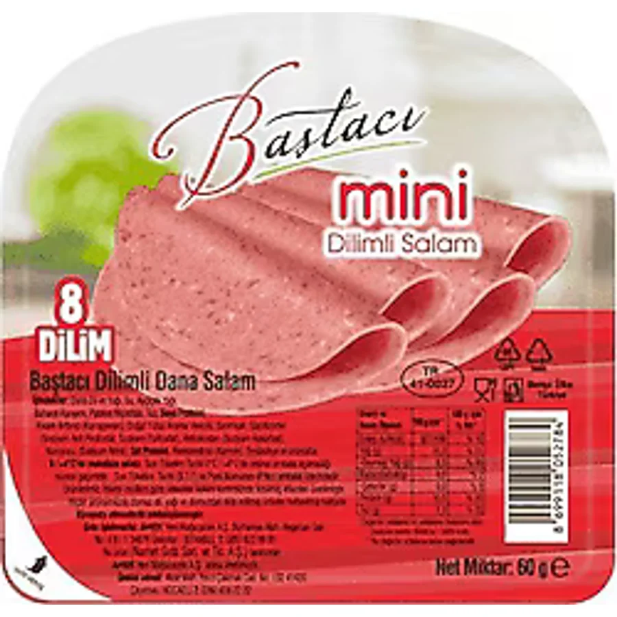 Baştacı 60 gr Dana Dilimli Salam
