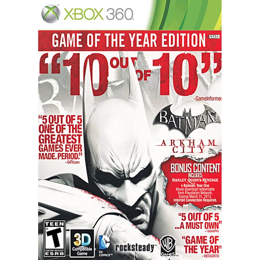 Batman Arkham City Game Of The Year Edition Xbox 360 Oyunu