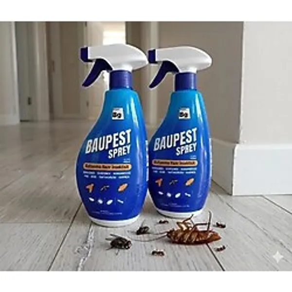 Baugen Bg Baupest Sprey 400 ml x 2 Alevlenir Sıvılar İçin Güçlü(Karasinek,Sivrisinek,Hamam Böceği,Pire, Kene, Tahtakurusu İçin Haşere İlacı)