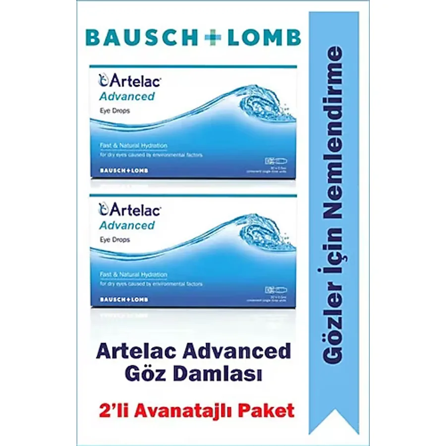 Bausch & Lomb Artelac Advanced Göz Damlası 0.5 ml x 30'lu Flakon 2 Adet