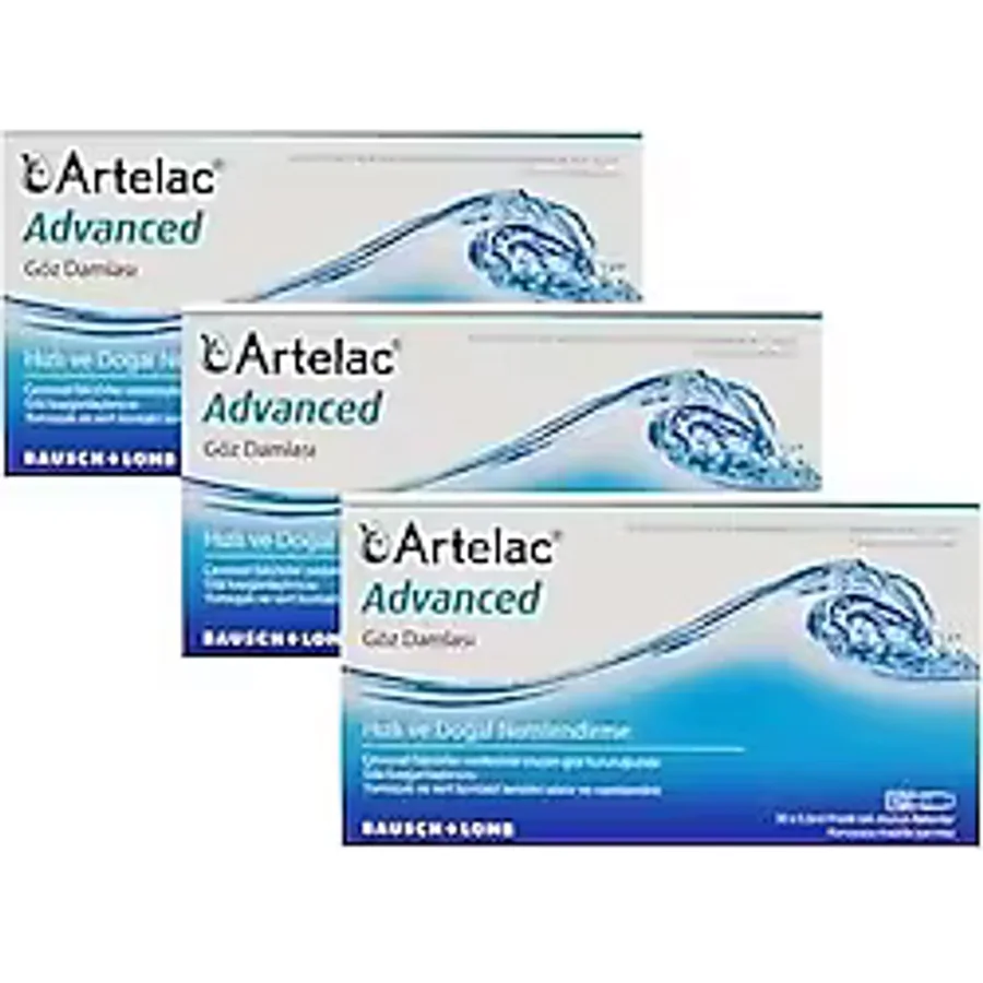 Bausch & Lomb Artelac Advanced Göz Damlası 0.5 ml x 30'lu Flakon 3 Adet