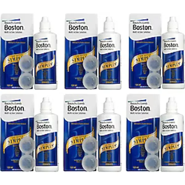 Bausch + Lomb Boston Simplus Sert Lens Solüsyonu 6 x 120 ML