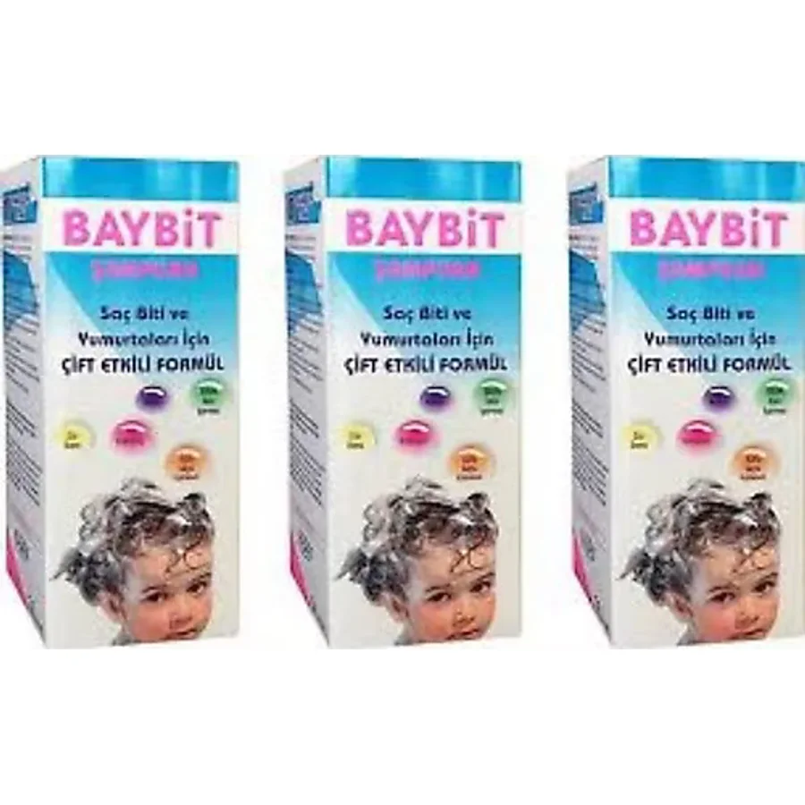 Baybit 100 ml 3 Adet Sirke ve Bit Şampuanı