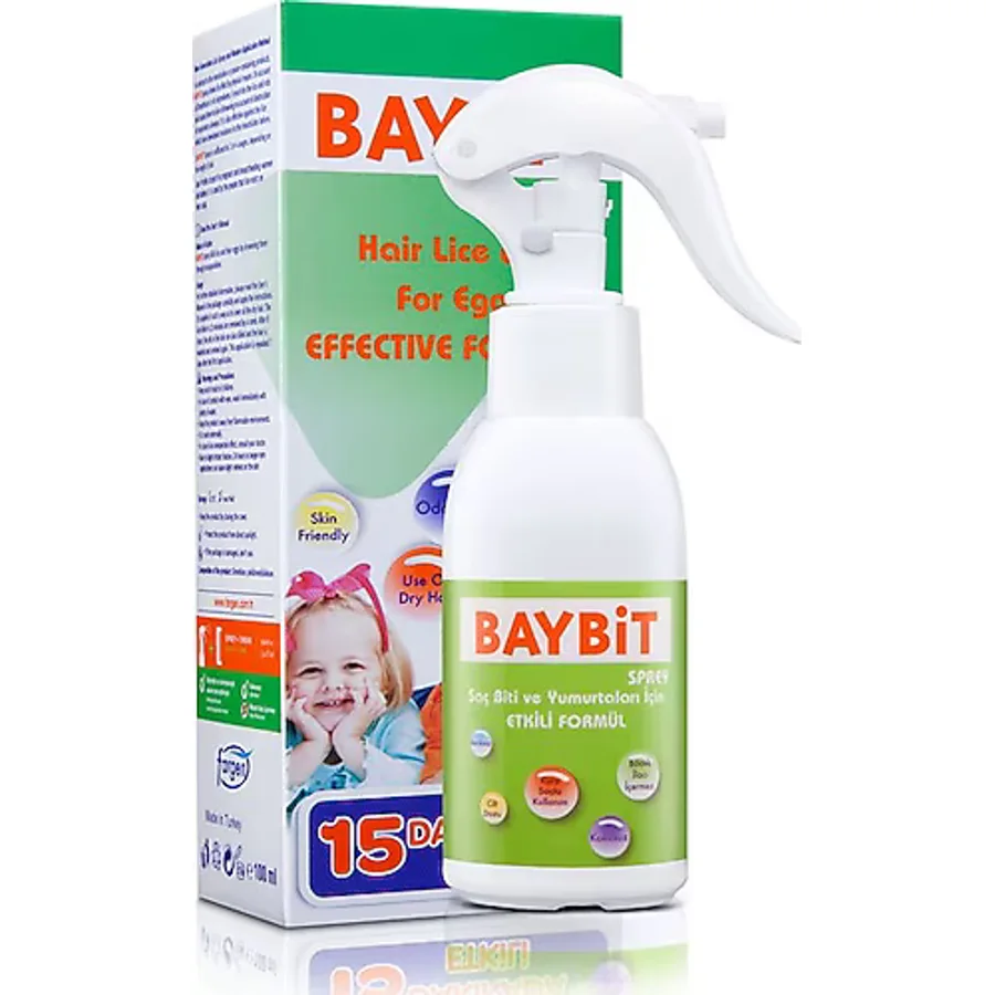 Baybit Saç Biti ve Yumurtaları İçin Sprey