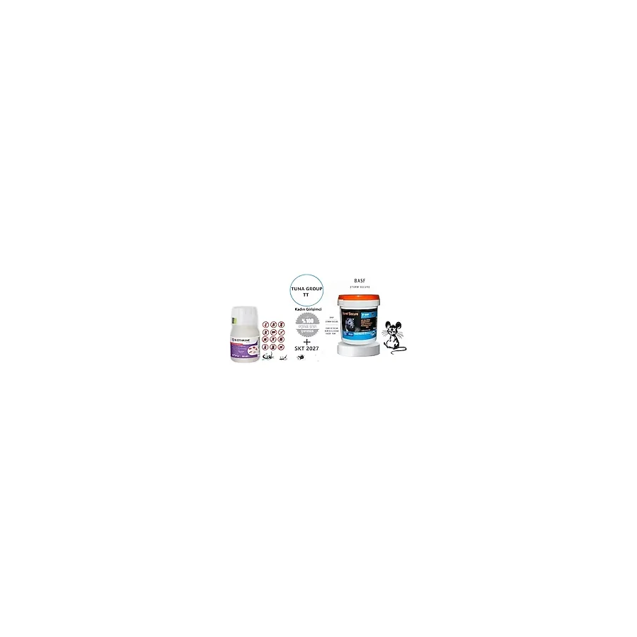 Bayer Envu- K- Othrine SC50 ml ve Basf Storm Secure Mum Blok 4gr Fare Yemi - 150 gr (S. k. t. 09. 2027)