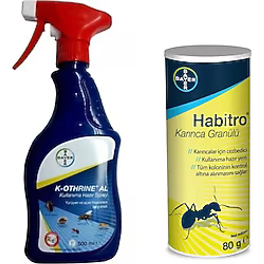Bayer K-othrine Al 500 + Habitro Karınca Granülü Ilacı 80 Gr.