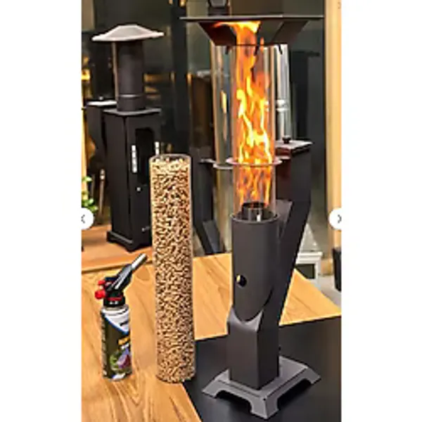 Bayfırıns Nero Orta Boy Pelet Soba PÜRMÜZ & ÇAKMAK HEDİYE