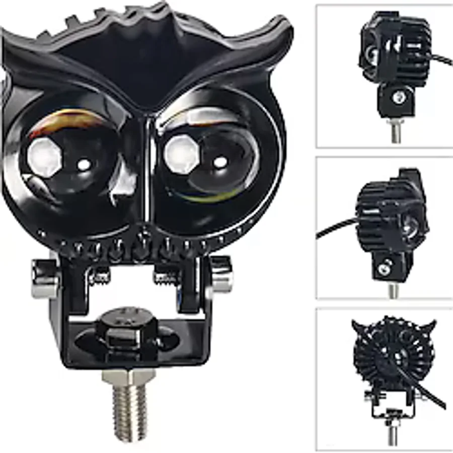 Baykuş Sis Farı Çift Renk Sarı-beyaz Araç Motosiklet Off Road Led Lamba