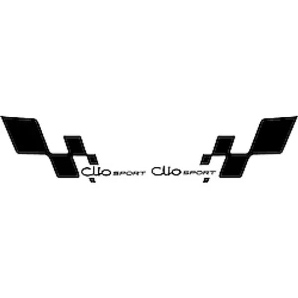 Bayraklı Oto Clio Sport sticker 11cmx30cm