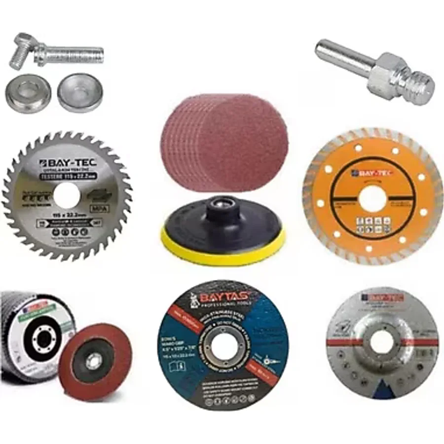 Baytec 8'li Taşlama Ve Kesme Disk Seti Seramik Ahşap Metal Zımpara