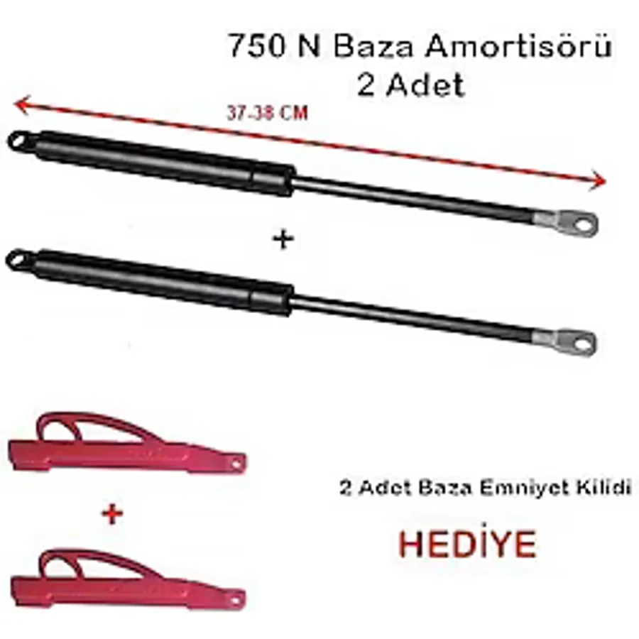 BAZA AMORTİSÖRÜ GASAN MARKA 750N ,2 ADET BAZA PİSTONU