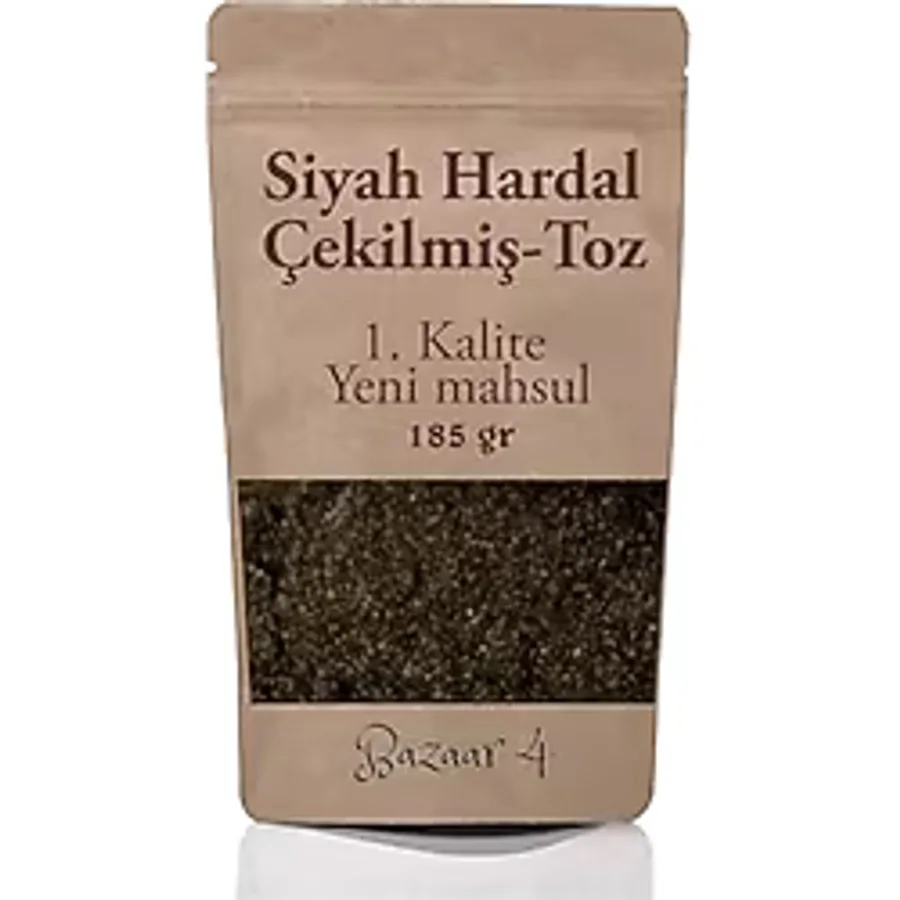 Bazaar 4 Siyah Hardal Tozu 185 Gr 1.Kalite Taze Yeni Mahsül