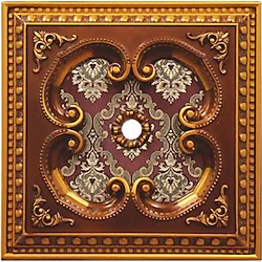 Bazaar Avm 60X60 Kare Kahve Renk Saray Tavan Göbek