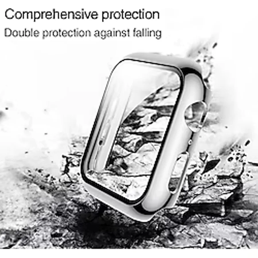bbtech Apple Watch SE 3 40mm Uyumlu Parlak Kasa ve Ekran Koruyucu Şık Görünüm Sert PC Shine Kasa