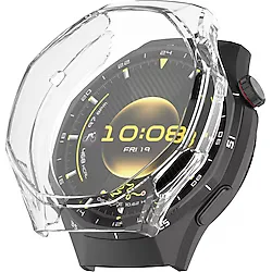 bbtech Huawei Watch GT 6 Pro 46mm Uyumlu Şeffaf Silikon Kasa Koruyucu TPU Esnek Yumuşak Koruyucu