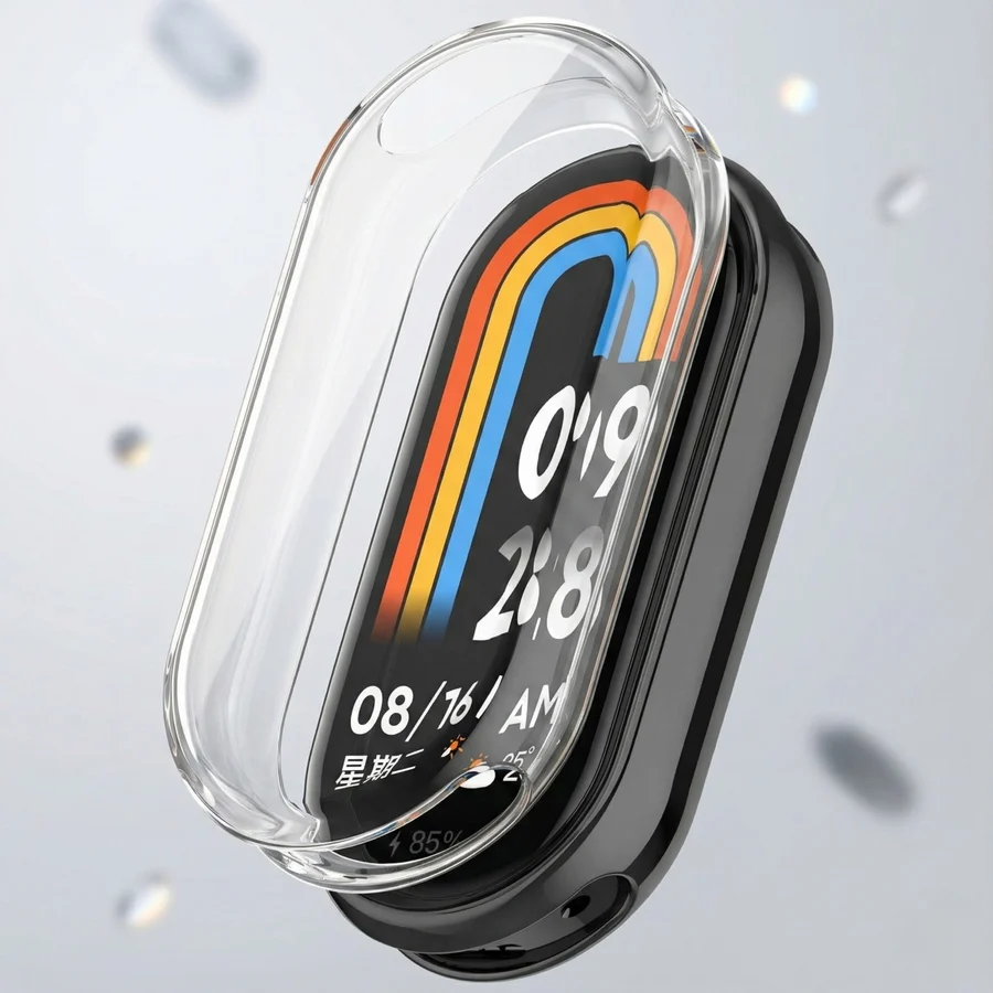bbtech Xiaomi Smart Band 10 ( Mi Band 10 ) Uyumlu Şeffaf Silikon Kasa Koruyucu Dokunmatik Kaybı Yaşanmaz