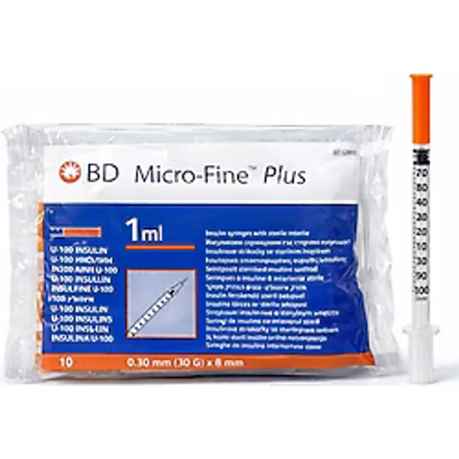 Bd Micro-Fine Plus Insülin Enjektörü 1 ml U-100 - 30G (0,30 Mm) 8 Mm, Steril, 10 Adet