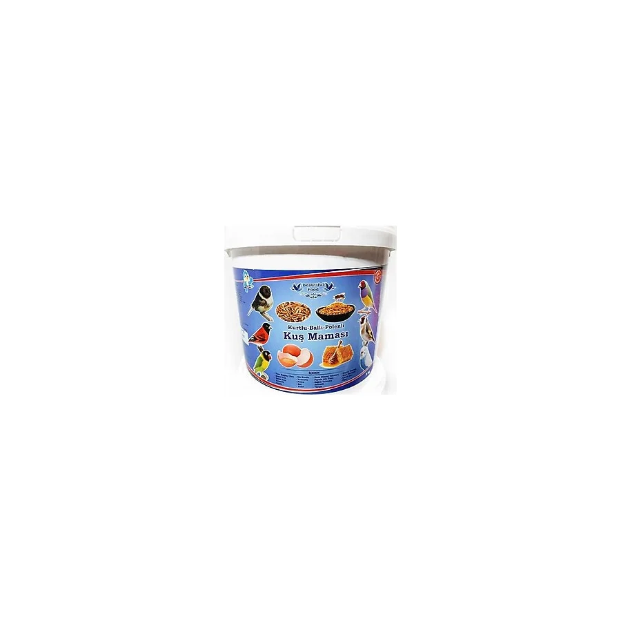 Beautiful Food Kurtlu Ballı Polenli Kuş Maması Kuş Yemi 5 kg