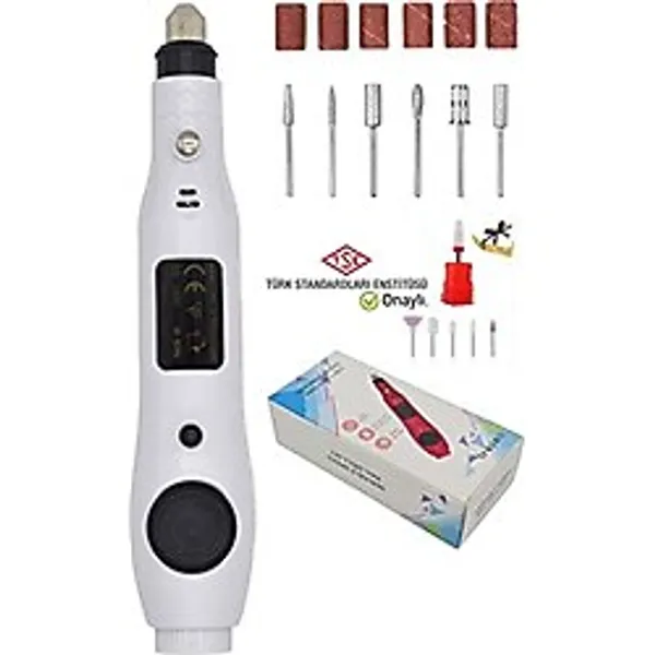 Beauty Box Tırnak Törpü Makinesi Kalıcı Oje Çıkarıcı Nasır Temizleyici Polisaj Manikür Pedikür Protez Tırnak B
