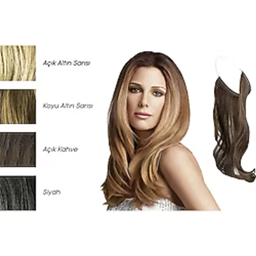 Beauty Dreams BD-123 Pratik Misinalı Yarım Ay Postiş Koyu Altın Sarısı