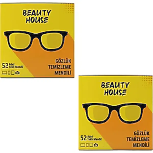 Beauty House 52'li Gözlük Temizleme Mendili 2 Adet