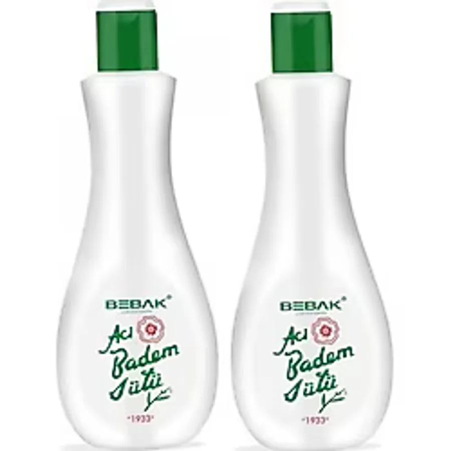 Bebak Acı Badem Nemlendirici 215 ml 2 Adet Makyaj ve Yüz Temizleme Sütü