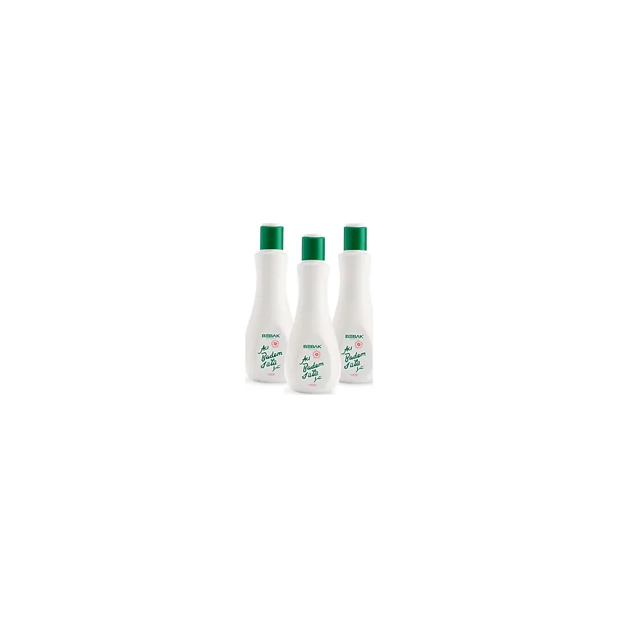 Bebak Karma Ciltler İçin Acı Badem Özlü Yüz Temizleme Sütü - Makyaj Temizleme ve Nemlendirme, 3 x 215 ml
