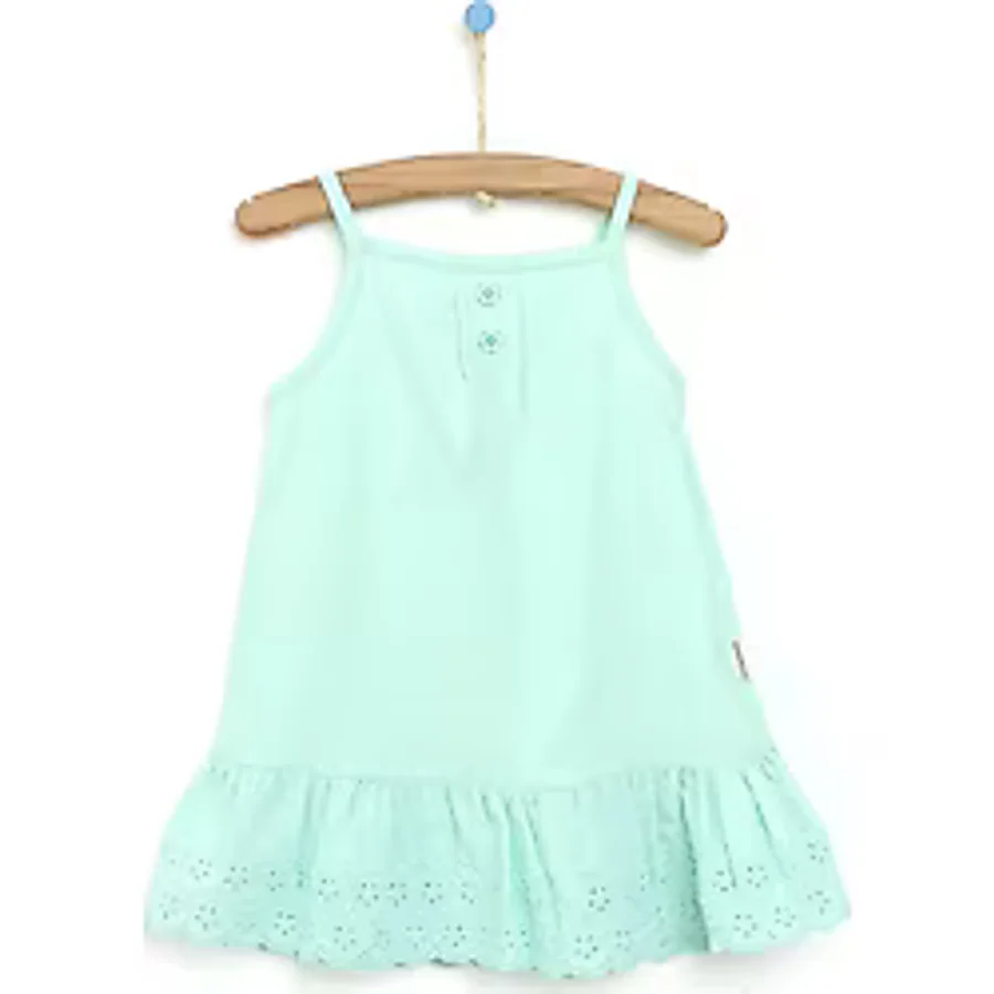 Bebbek Colorful World Brode Detaylı Elbise Kız Bebek