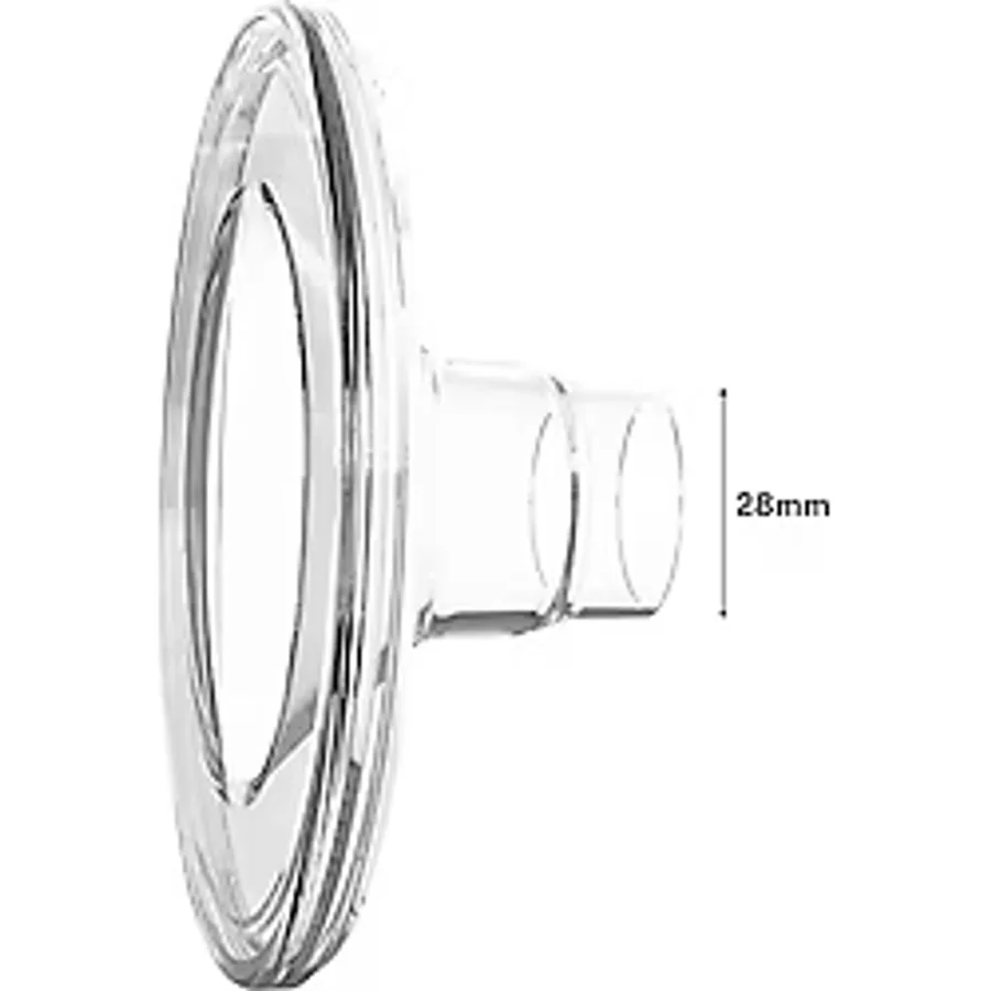 Bebebao 28 mm Silikon Göğüs Kalkanı Flanş (P1 modeli ile uyumlu) - Şeffaf