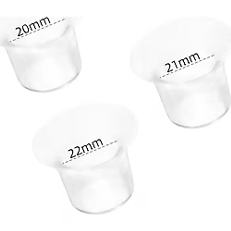 Bebebao Göğüs Pompası Kalkanı Silikon Flanş Küçültücü 20-21-22 mm 3'lü Set (P1 - Ekpress Model Uyumlu)