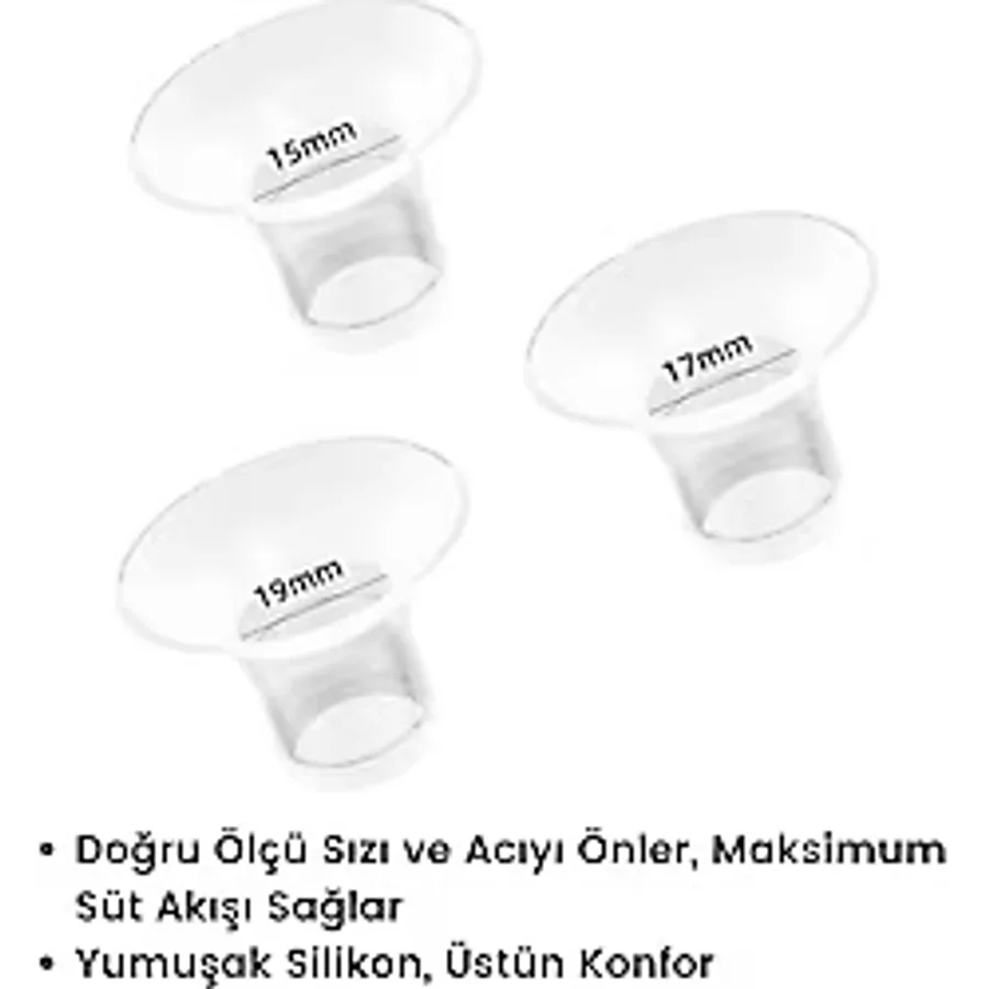 Bebebao Silikon Başlık Flanş Küçültücü 15-17-19 mm (P8 Pro Uyumlu)