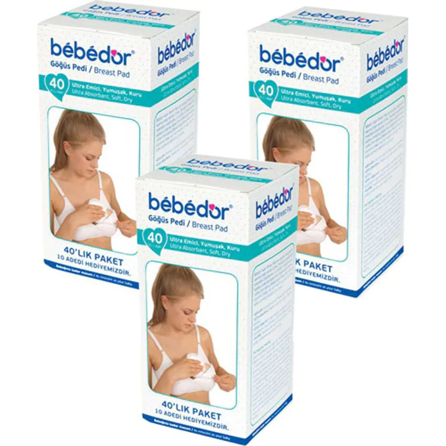 Bebedor 40'lı 3 Adet Göğüs Pedi