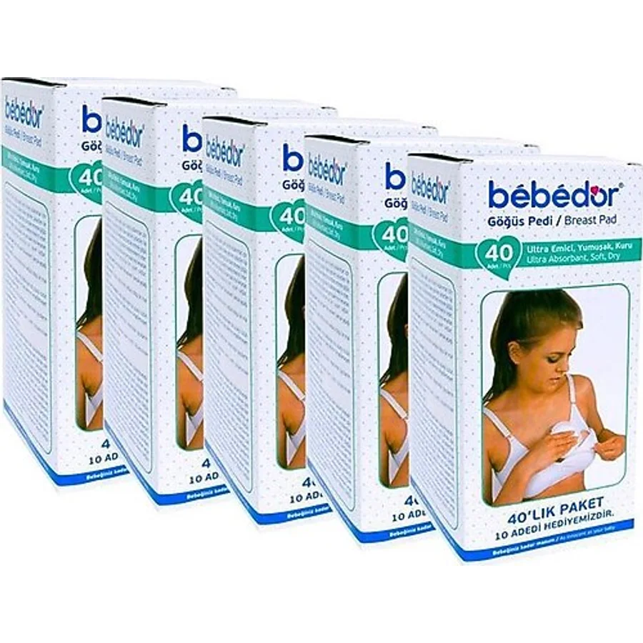 Bebedor Göğüs Pedi 40 Lı Kutu 5'Li Paket