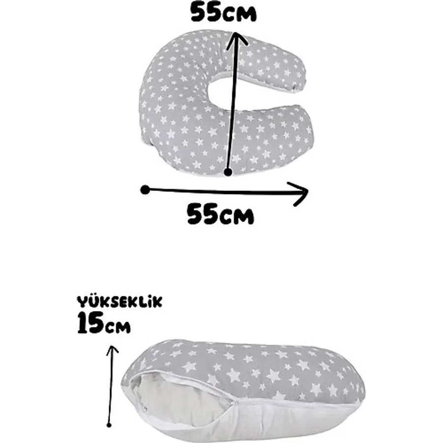Bebek Emzirme Minderi Bebek Emzirme Hamilelik Süreçleriniz İçin Konforlu Deneyim %100 Pamuklu Yastık