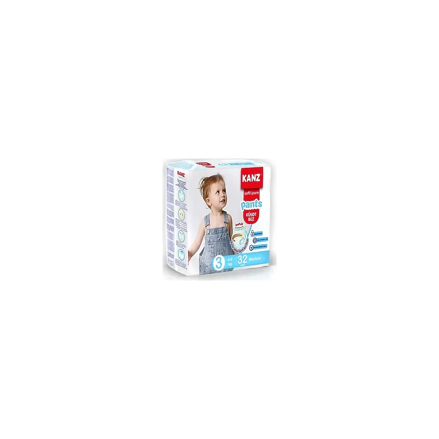 Bebek Külot Bez 4-9 Kg 3 Medium 32'Li