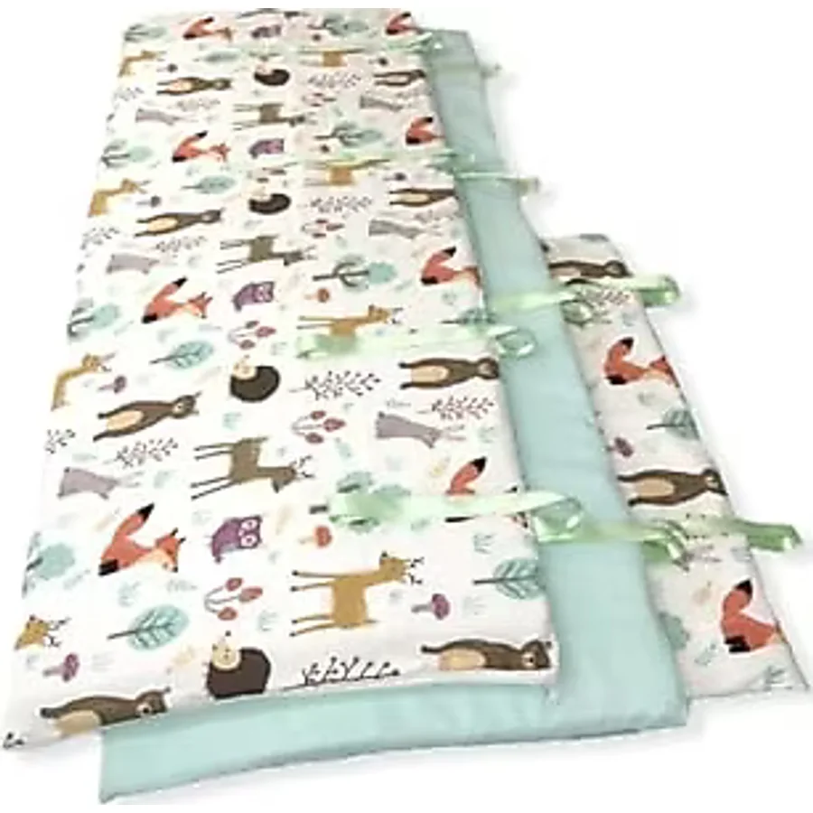 Bebek Özel 60x120 Beşik İçin Bebek Çocuk Kenar Koruma (3 PARÇA) Bariyer Doğa