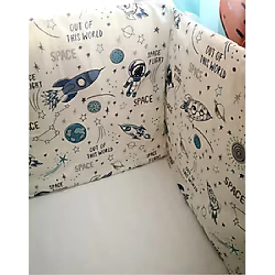 Bebek Özel Bebek Çocuk Beşik Kenar Koruma 70x110 cm (4 Parça)