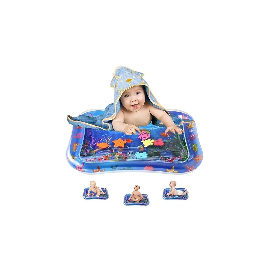Bebek Su Oyun Matı, Tummy Time Aktivite Matı, Oyuncak Güvenliği TEST RAPORLU