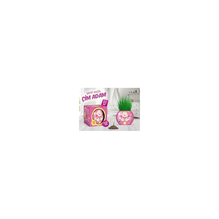 Bebek Temalı Çim Adam 6'lı Set - Çocuklar İçin Eğitici ve Eğlenceli Bitki Yetiştirme Kiti