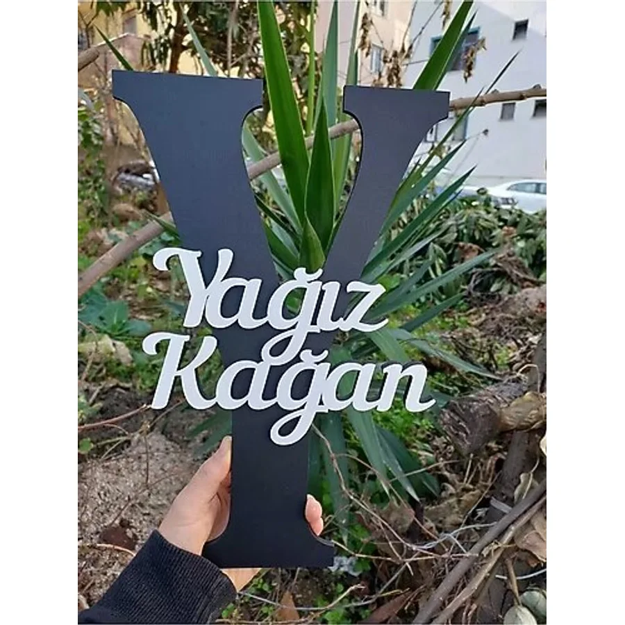 Bebek Ve Çocuk Odası Ahşap Harf Kapı Süsü Isimlik Bebek Hediyelik