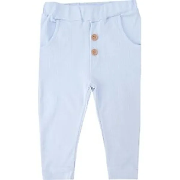 Bebelop Unisex Bebek Bel Lastikli Raporlu Cepli Tek Alt Eşofman Altı - Mavi - 1 Yaş