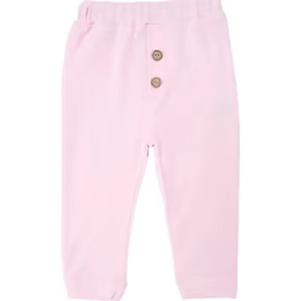 Bebelop Unisex Bebek Bel Lastikli Raporlu Cepli Tek Alt Eşofman Altı - Pembe - 1 Ay